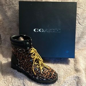 BNIB Coach Lorren Leopard Bootie